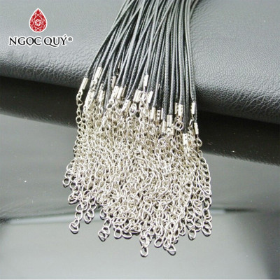 Dây chuyền da PU có móc nhỏ - Ngọc Quý Gemstones