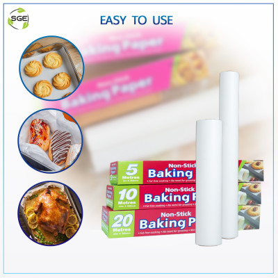 Cuộn Giấy Nến/ Giấy Nướng Bánh PP, Sử Dụng Đa Mục Đích Nướng Bánh, Hấp Bánh, Lót Nồi, Thấm Dầu Cực Tốt, Chịu Được Nhiệt Độ Tới 250 Độ . Cuộn Dài 500cm đến 2000cm, Có Đi Kèm Lưỡi Dao Cắt Tiện Dụng. Hàng Nhập Khẩu Chính Hãng Thailand!!