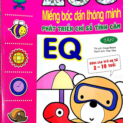 Bộ bóc dán hấp dẫn dành cho bé từ 2-6 tuổi:  Combo 6 Tập 200 Miếng Bóc Dán Thông Minh Giúp Bé Phát Triển Các Chỉ Số Iq,Eq,Cq