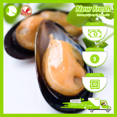 [GIAO NHANH HCM] Vẹm Đen Chile Nửa Mảnh - Túi 500Gr