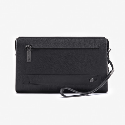 Ví Cầm Tay Clutch Nam Chính Hãng GENCE RB06 Da Bò Khóa Vân Tay Cao Cấp Màu Đen