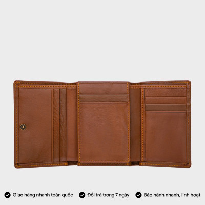 Ví nam da bò Trita ( Thời trang nam cao cấp - Ví da RVN03 )