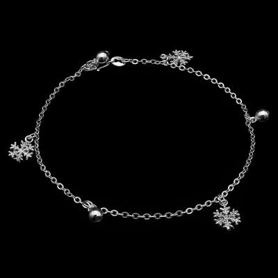 Lắc Chân Nữ Bạc Hiểu Minh LC128 bạc ta