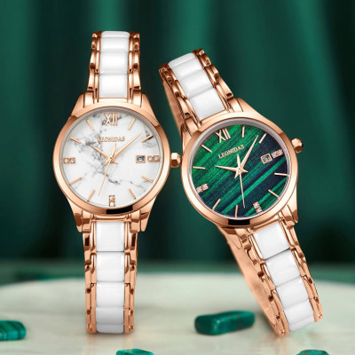 Đồng hồ nữ chính hãng LEONIDAS LD80127-2 Kính sapphire ,chống xước ,Chống nước 50m ,Bh 24 tháng,Máy điện tử (Pin)