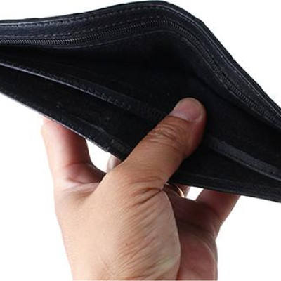 Ví nam da cá sấu BALZIO MWCROC B W02-BL