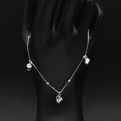 Lắc Chân Nữ Bạc Hiểu Minh LC103 bạc ý