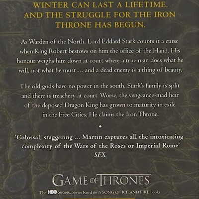 Tiểu thuyết Fantasy tiếng Anh: Game of Thrones Book 1 - A Song of Ice and Fire