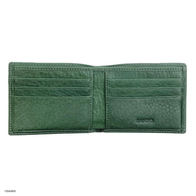 Ví Nam Nhỏ Gọn Cao Cấp ANILINE PEBBLE, Da Bò Siêu Bền Bỉ, Thiết Kế Đơn Giản, Dáng Ngang - Gập 2, Đựng Tiền và Thẻ ATM Tiện Dụng – Hàng Chính Hãng SAIGIO