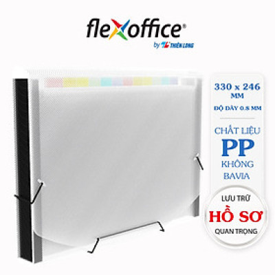 Cặp hồ sơ 5S-12 ngăn Thiên Long Flexoffice FO-EB003