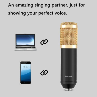 SOAIY Micro karaoke thu âm chuyên nghiệp BM900 - Hàng Nhập Khẩu