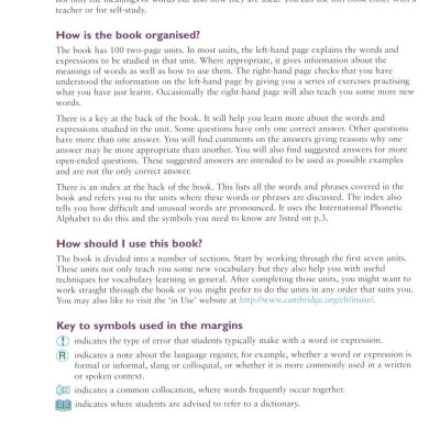 English Vocabulary In Use Upper-Intermediate Book With Answers