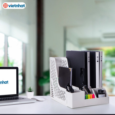 Khay Đựng Tài Liệu 3 Ngăn Việt Nhật - Hàng chính hãng 