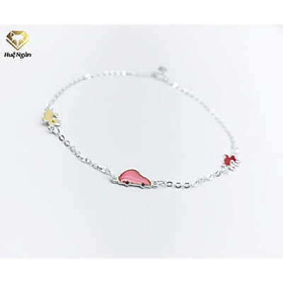 Lắc chân bạc Ý 925 Huệ Ngân-REINDEER and CAR RYBJ50031