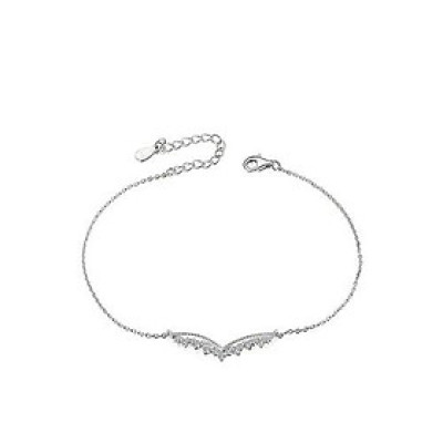 Lắc chân bạc Ý 925 Huệ Ngân - Đôi cánh thiên thần RYBJ50075