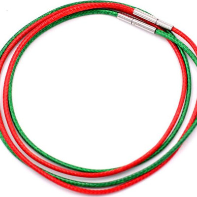 Combo 2 sợi dây vòng cổ cao su - xanh lá + đỏ DCSXLO1