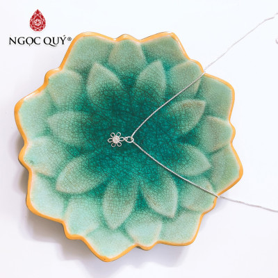 Dây chuyền bạc mặt hoa 6 mặt - Ngọc Quý Gemstones