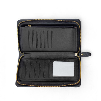 Ví cầm tay KURO- 1 dây kéo | Anh Tho leather