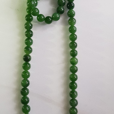 Vòng chuỗi đeo cổ Nữ mới đẹp Đá ngọc jade hay ngọc phật xanh tự nhiên  Size 8mm màu xanh ngọc bích bóng sang đẹp hợp mệnh thủy mộc hỏa Quà tặng ý nghĩa cho Mẹ, mình và người thân ý nghĩa ạ