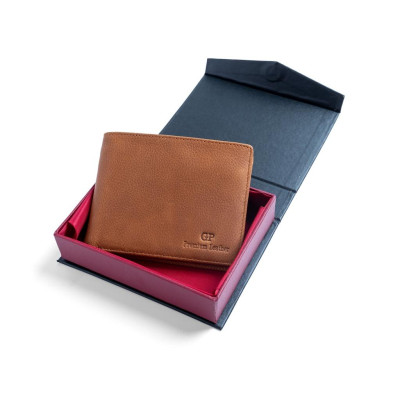 VÍ DA BÒ THƯƠNG HIỆU "GP Premium Leather "/ Cam kết 100% Da bò cao cấp / Vi da mềm êm.