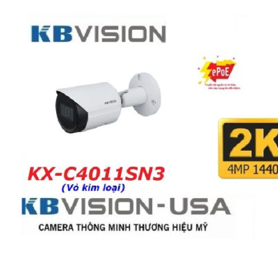 Camera IP hồng ngoại 4.0 Megapixel KBVISION KX-C4011SN3 - Hàng Chính Hãng