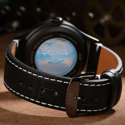 Đồng Hồ Nam I&W Carnival 588G1 Chính Hãng Full Box Chống Nước Kính Chống Xước Dây Da Cao Cấp BH 60T (Máy Cơ Tự Động)