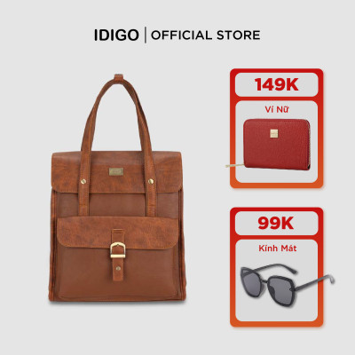 Balo da nam nữ đựng laptop 14inch nhỏ gọn IDIGO UBP2-515, balo công sở đựng tài liệu A4 cao cấp