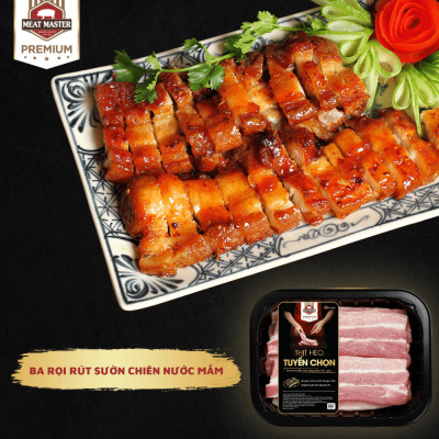 Ba rọi rút sườn BBQ Meat Master  (400g/khay)