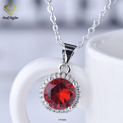 Dây chuyền bạc Ý 925 Huệ Ngân - Hình tròn may mắn PP1640