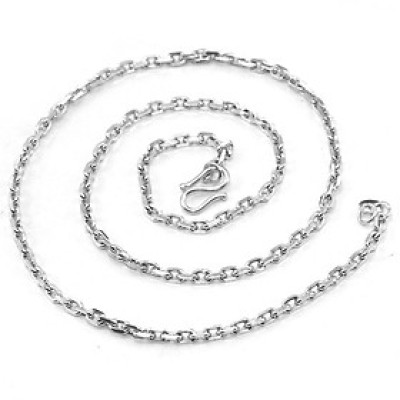 Dây Chuyền Vòng Cổ Nam Bạc Ta Nguyên Chất S99 Kiểu Dây Vuông Bạc Hiểu Minh DBN007T