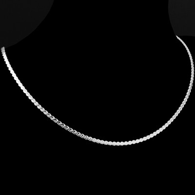 Dây Chuyền Nữ Bạc Hiểu Minh DCN002X kiểu s dẹt to