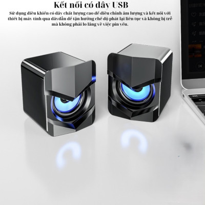 Loa Máy Tính Để Bàn, Âm Thanh Siêu Trầm, Dành Cho Học Online, Nghe Nhạc, Xem Phim - Hàng Chính Hãng