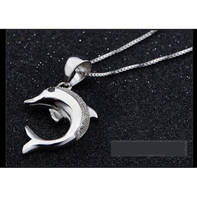 Dây chuyền bạc Ý 925 Huệ Ngân - Cá heo may mắn PP1391