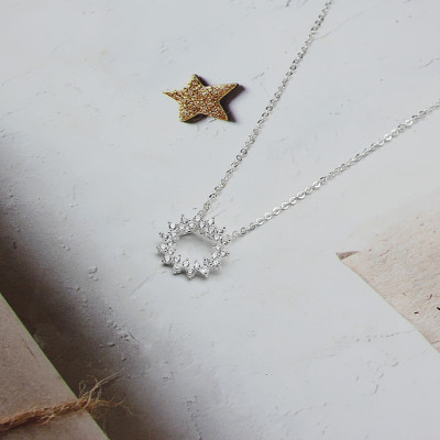 Dây Chuyền Nữ Bạc Huyền Thoại Biển Xanh BẠC HIỂU MINH DMD440