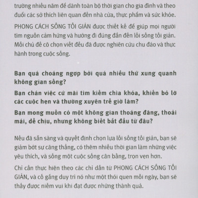 Phong Cách Sống Tối Giản - Đơn Giản Là Đỉnh Cao Của Sự Phức Tạp