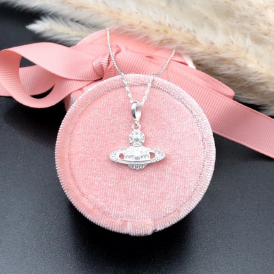 Dây Chuyền Bạc 925 Kiểu Xoắn Kép Vũ Trụ Mặt Trời Chính Hãng Bạc Hiểu Minh DMD514