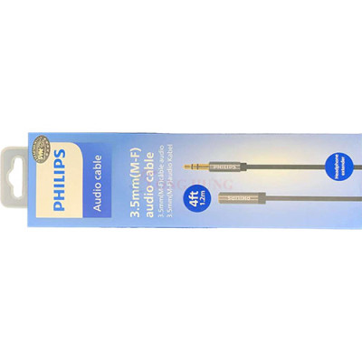 Cáp AV nối dài 3.5mm dây trơn Philips Audio Cable SWA4231 - Hàng chính hãng