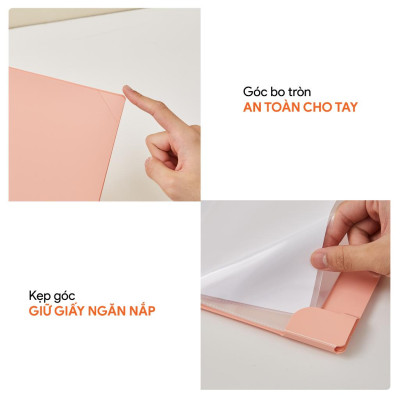 Bìa lá trình ký Smart A4 gập thành A5, thường hiệu AO+