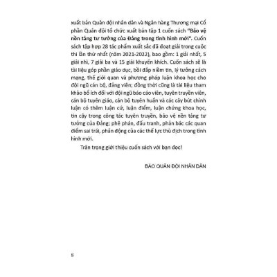 Sách - Bảo Vệ Nền Tảng Tư Tưởng Của Đảng Trong Tình Hình Mới - VIETNAMBOOK