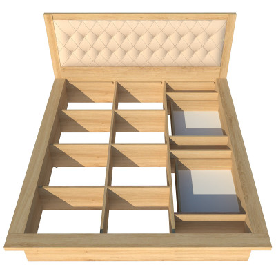 Giường ngủ 2 hộc kéo Tundo 180cm x 200cm