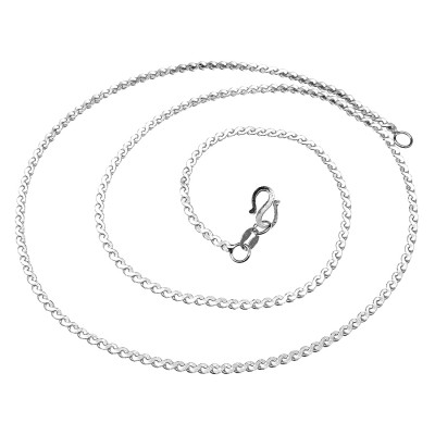 Dây Chuyền Nữ Bạc Hiểu Minh DCN002X kiểu s dẹt to