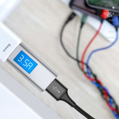 Dây Cáp Sạc Nhanh Đa Năng 4 in 1 Baseus rapid series 4 in 1 (3.5A, 1.2M, Fast charge 4 in 1 Cable) - 2 đầu dùng cho iPhone - 1 đầu TypeC - 1 đầu micro usb - Hàng Chính Hãng