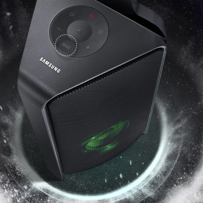 Loa tháp Samsung MX-T40 - 300W 2.0; Bass Booster; LED DJ; Kết nối 10 loa; Bluetooth + USB + 3.5mm- Hàng chính hãng