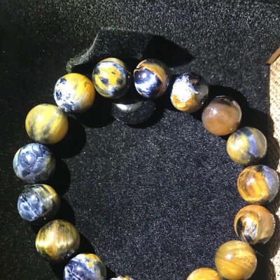 Vòng Pieterside 12ly2 Đẹp Nam Mệnh Thuỷ Mộc Đá Thiên Nhiên