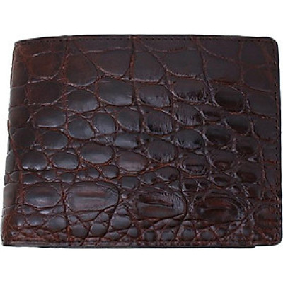 Ví nam da cá sấu BALZIO MWCROC BE W01-BR2