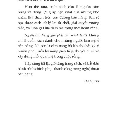 Sách - Người Bán Hàng Giỏi Phải "Bán Mình" Trước - Nguyên Tắc Quan Trọng Để Trở Thành Người Bán Hàng Xuất Sắc