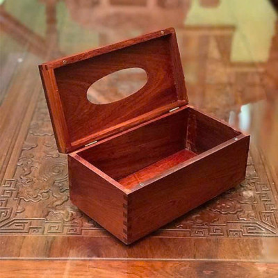 Hộp giấy ăn gỗ mỹ nghệ gỗ hương