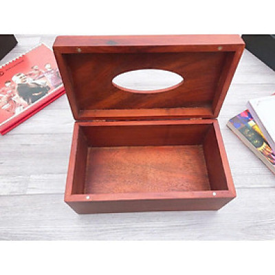 Hộp giấy ăn gỗ mỹ nghệ gỗ hương