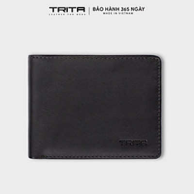 Ví nam da bò Trita ( Thời trang nam dáng ngang - Ví da RVN002 )