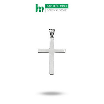 Mặt Dây Chuyền Nam Thánh Giá Trơn Bạc Ta 925 Chính Hãng Bạc Hiểu Minh MDN468