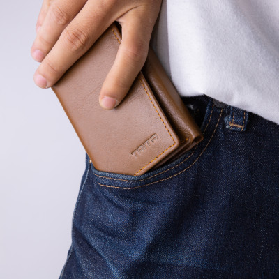 Ví nam da bò Trita ( Thời trang nam cao cấp - Ví da RVN03 )